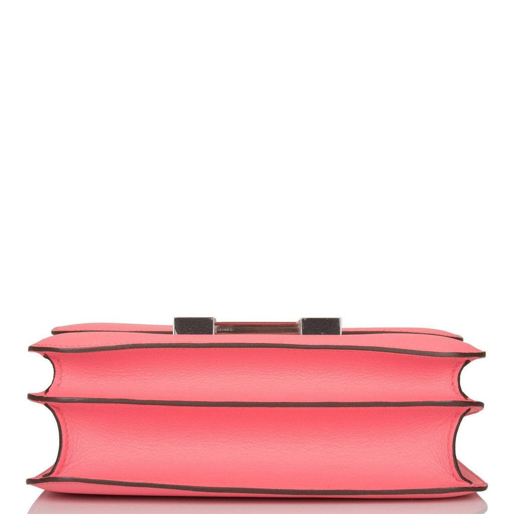 Hermes Rose D'Ete Verso Evercolor Constance 24cm Palladium Hardware