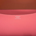Hermes Rose D'Ete Verso Evercolor Constance 24cm Palladium Hardware