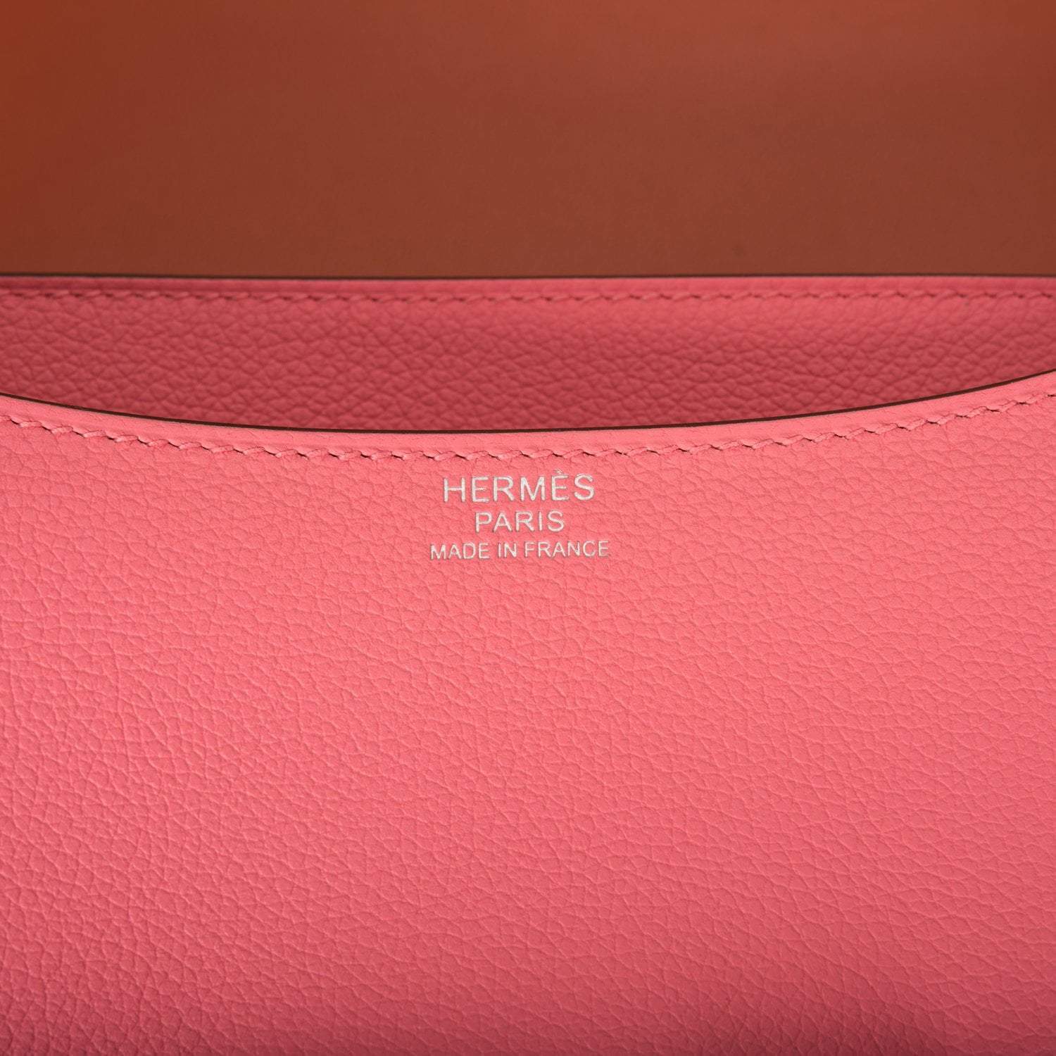 Hermes Rose D'Ete Verso Evercolor Constance 24cm Palladium Hardware