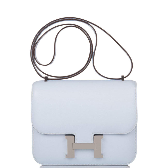 Hermes Bleu Brume Swift Mini Constance 18cm Palladium Hardware Hover Image