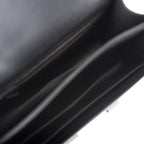 Hermes Black Matte Alligator and Ombre Lizard Marquette Constance 24cm Palladium Hardware