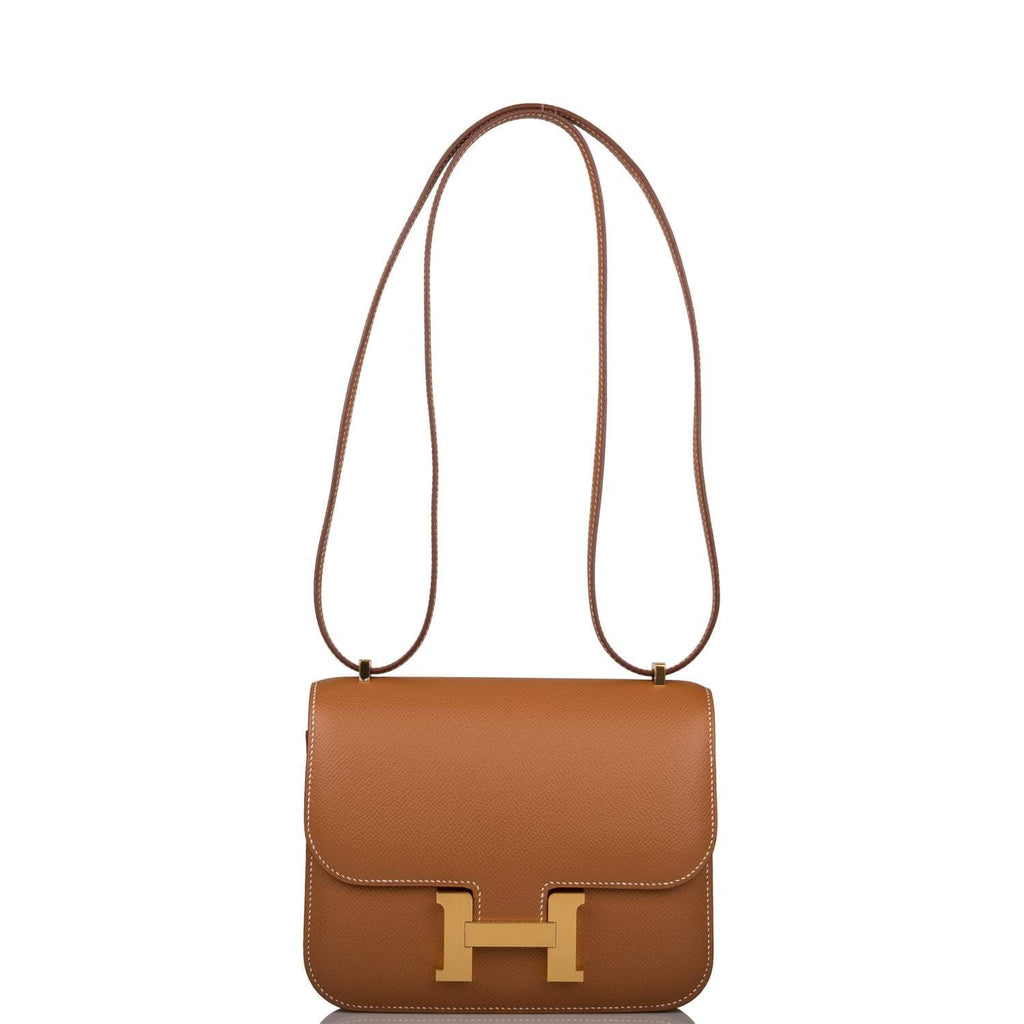 Hermes Mini Constance 18 Gold Epsom Gold Hardware