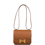 Hermes Mini Constance 18 Gold Epsom Gold Hardware