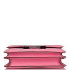 Hermes Mini Constance 18 Bubblegum 5P Epsom Palladium Hardware