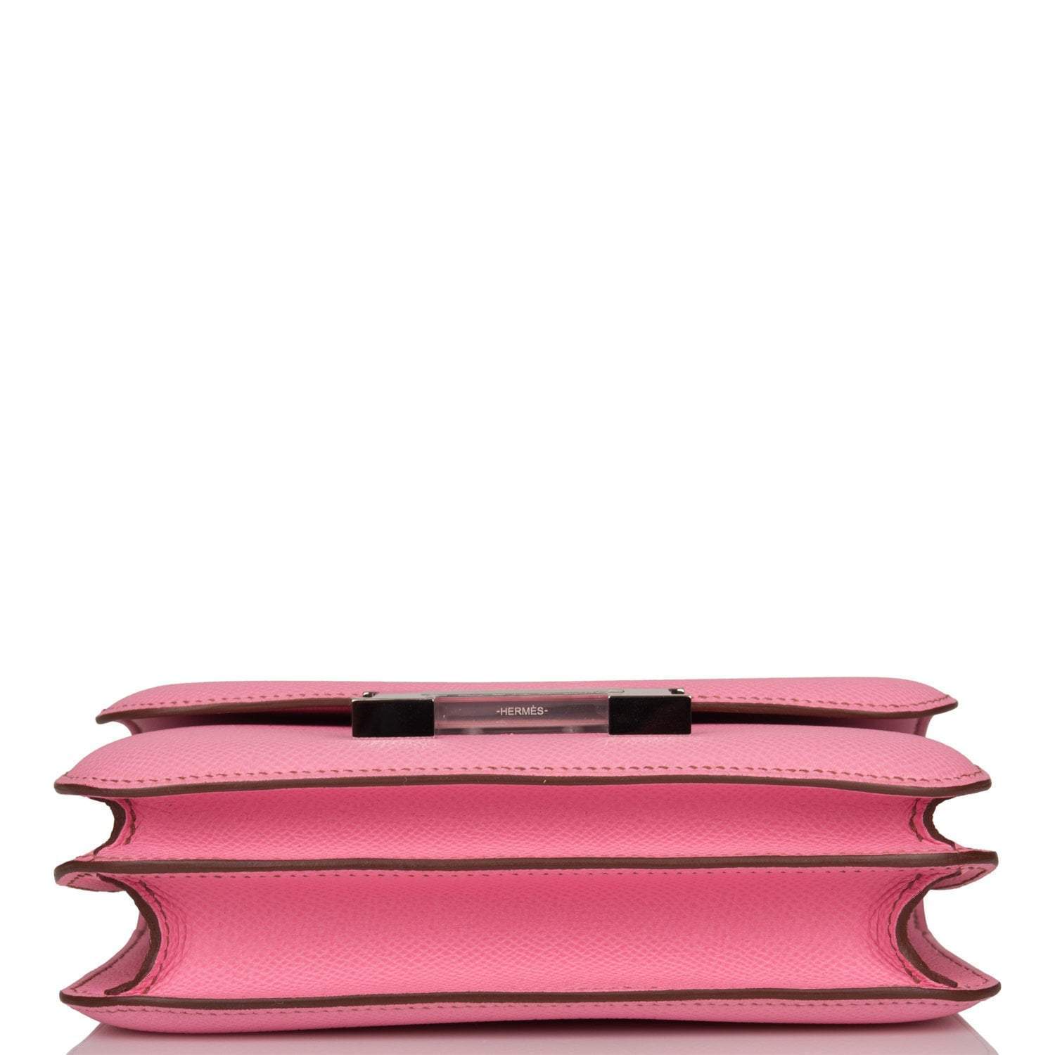 Hermes Mini Constance 18 Bubblegum 5P Epsom Palladium Hardware