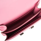 Hermes Mini Constance 18 Bubblegum 5P Epsom Palladium Hardware