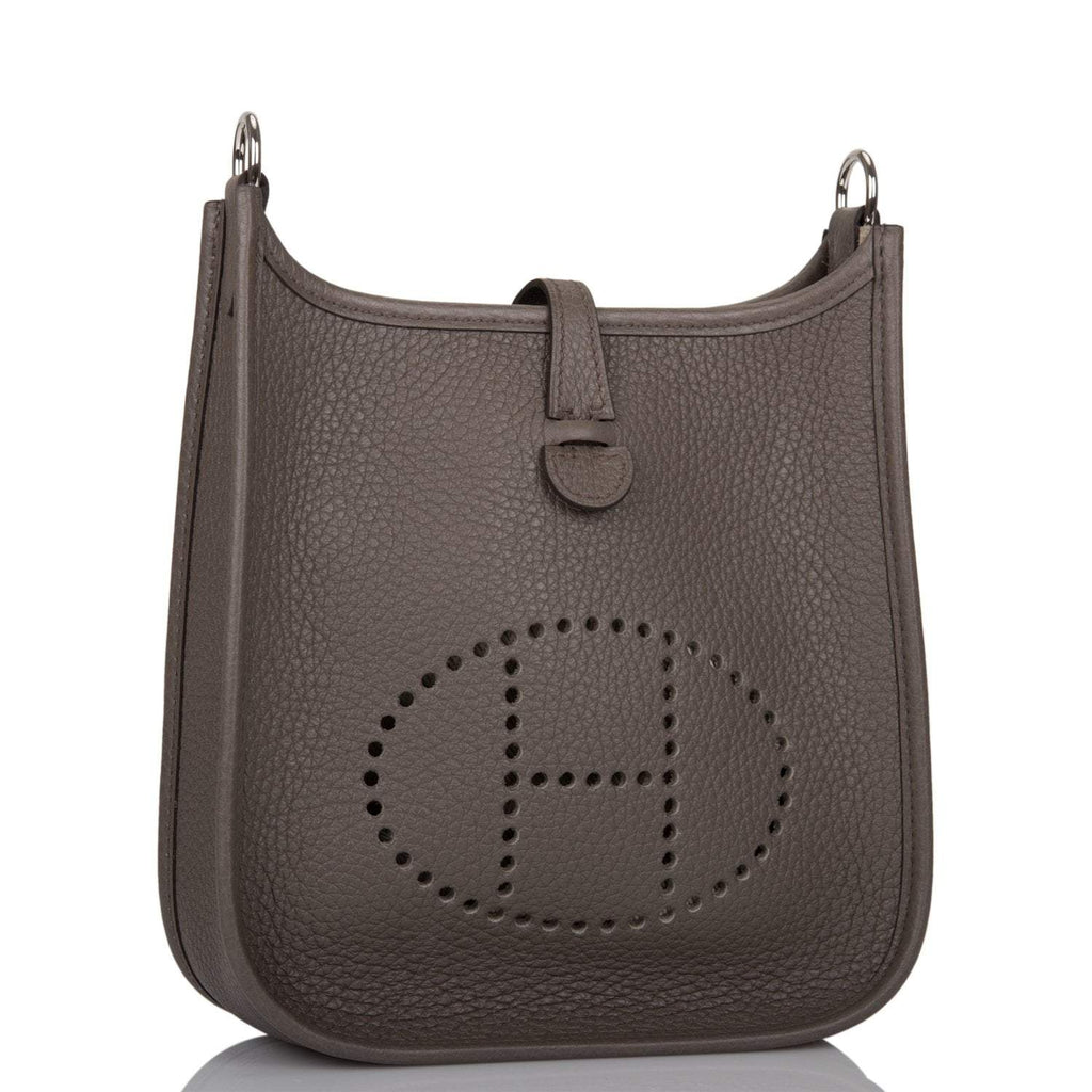 Hermes Etain Clemence Evelyne TPM Bag Palladium Hardware