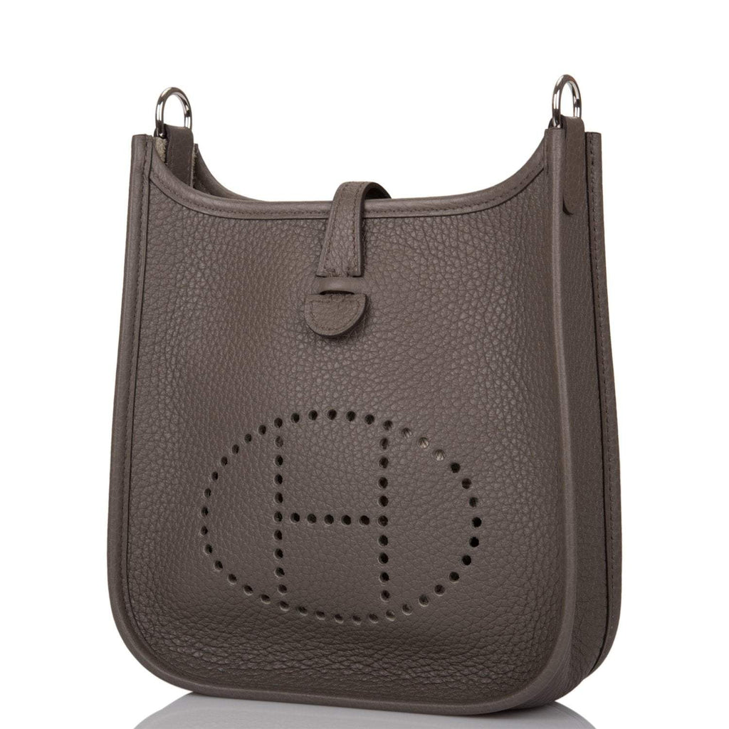 Hermes Etain Clemence Evelyne TPM Bag Palladium Hardware