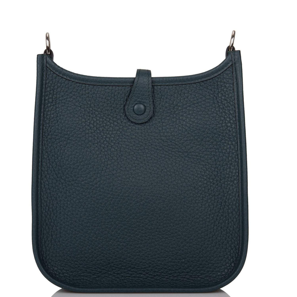 Hermes Vert Cypress Clemence Evelyne TPM Bag Palladium Hardware