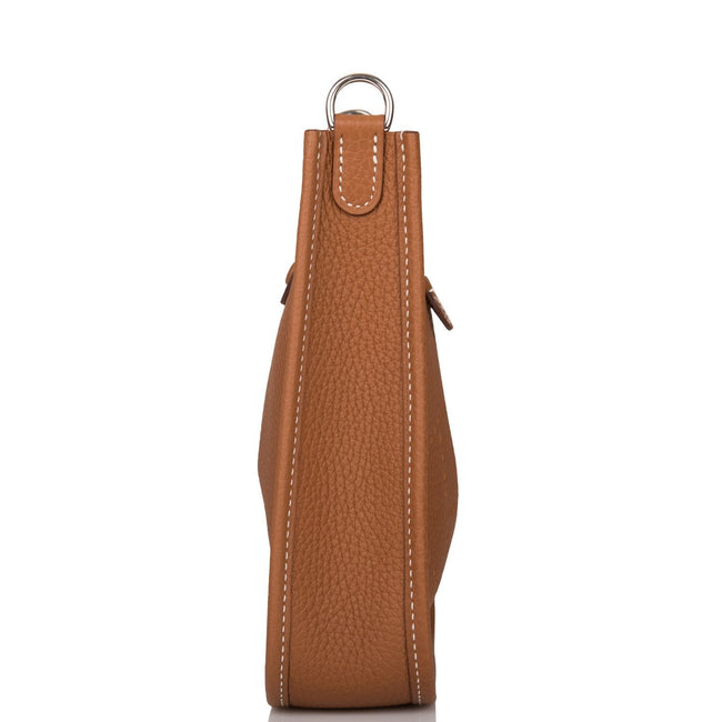 Hermes Gold Clemence Evelyne TPM Bag Palladium Hardware Main Image