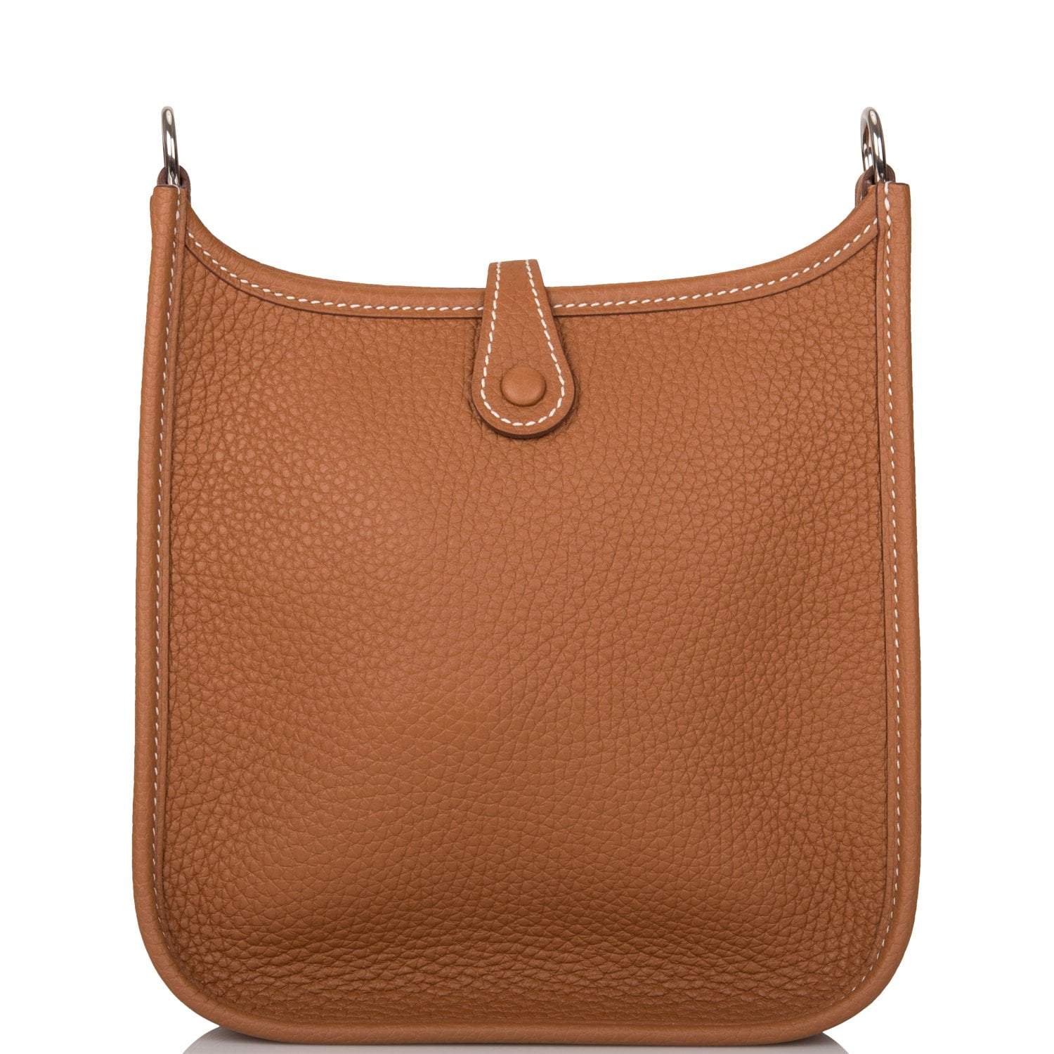 Hermes Gold Clemence Evelyne TPM Bag Palladium Hardware