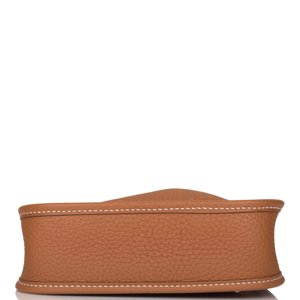 Hermes Gold Clemence Evelyne TPM Bag Palladium Hardware