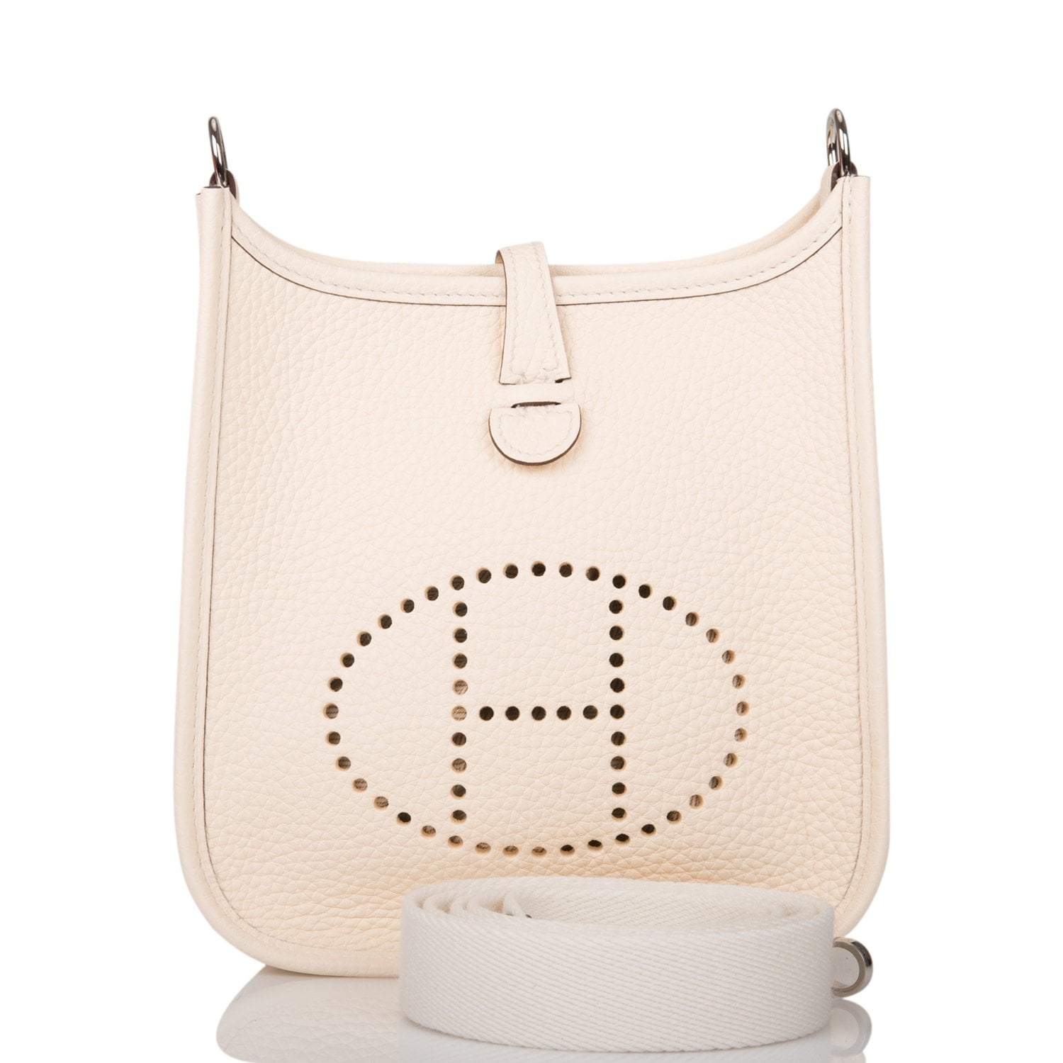 Hermes Nata Clemence Evelyne TPM Bag Palladium Hardware