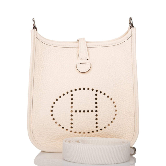 Hermes Nata Clemence Evelyne TPM Bag Palladium Hardware Hover Image