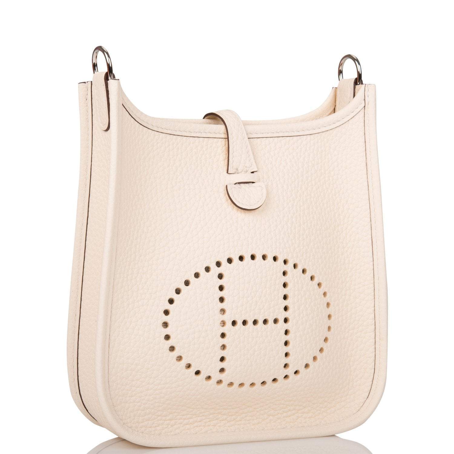 Hermes Nata Clemence Evelyne TPM Bag Palladium Hardware