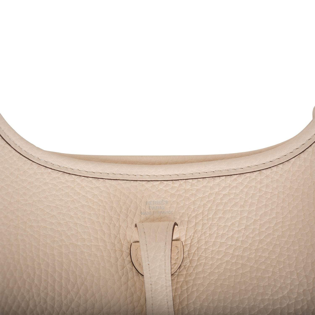 Hermes Nata Clemence Evelyne TPM Bag Palladium Hardware