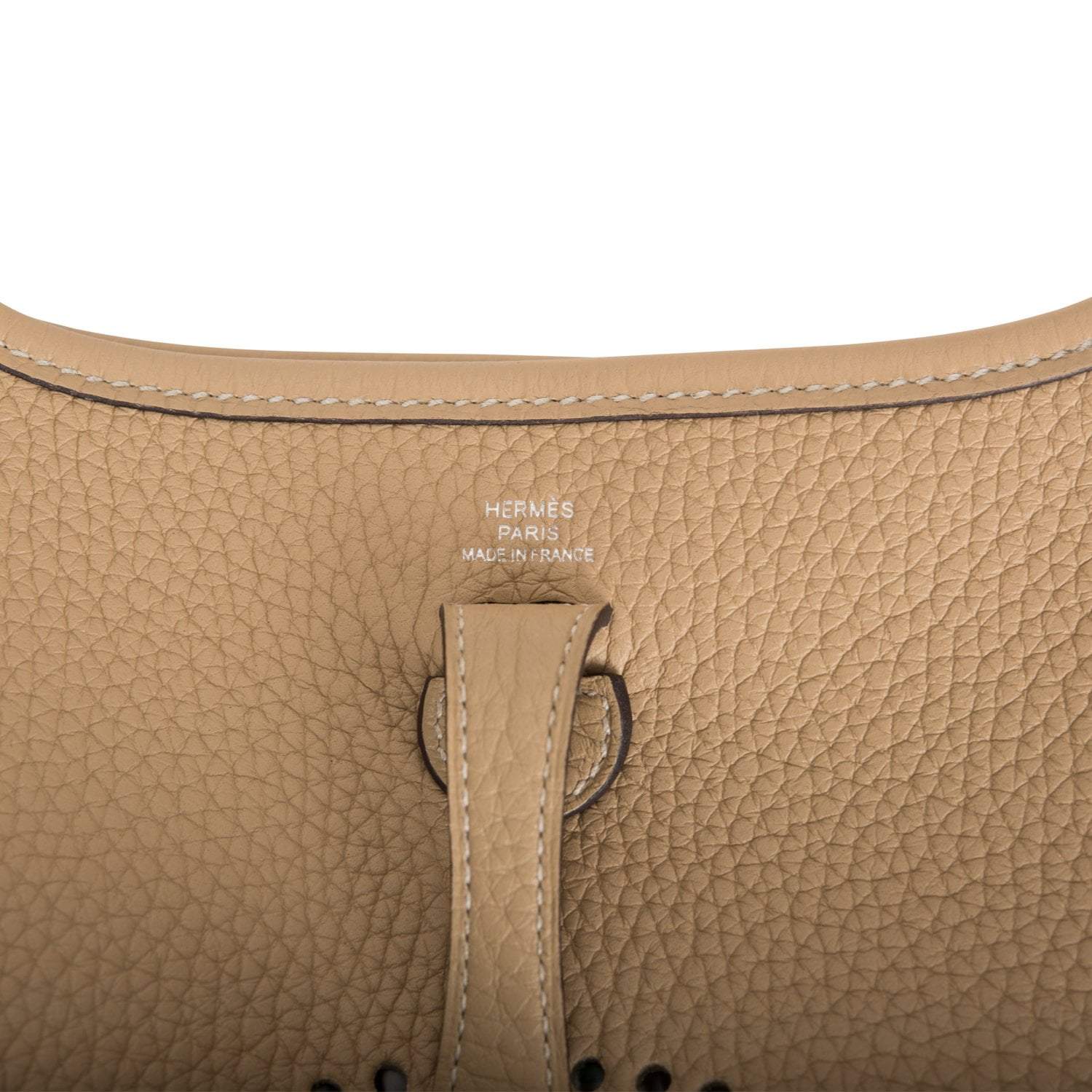 Hermes Trench Clemence Evelyne TPM Bag Palladium Hardware