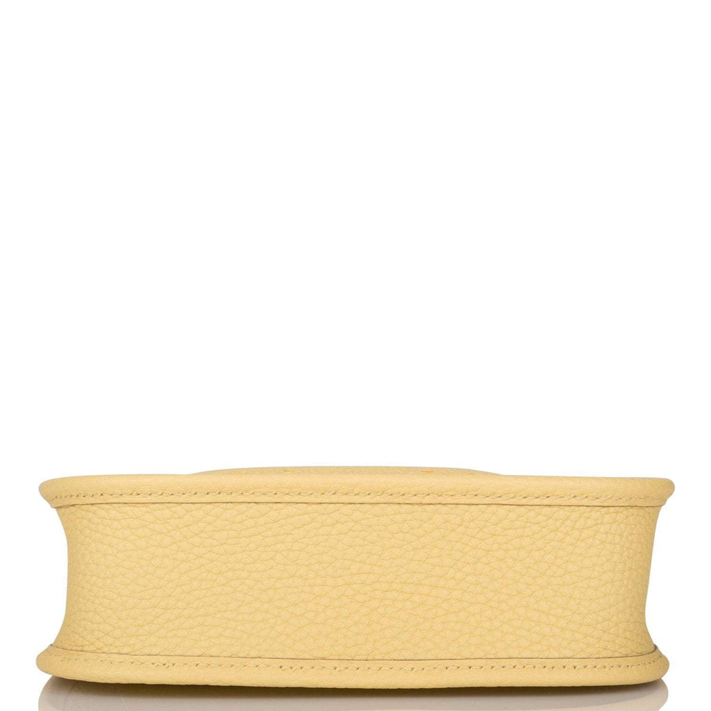 Hermes Jaune Poussin Clemence Evelyne TPM Bag Palladium Hardware