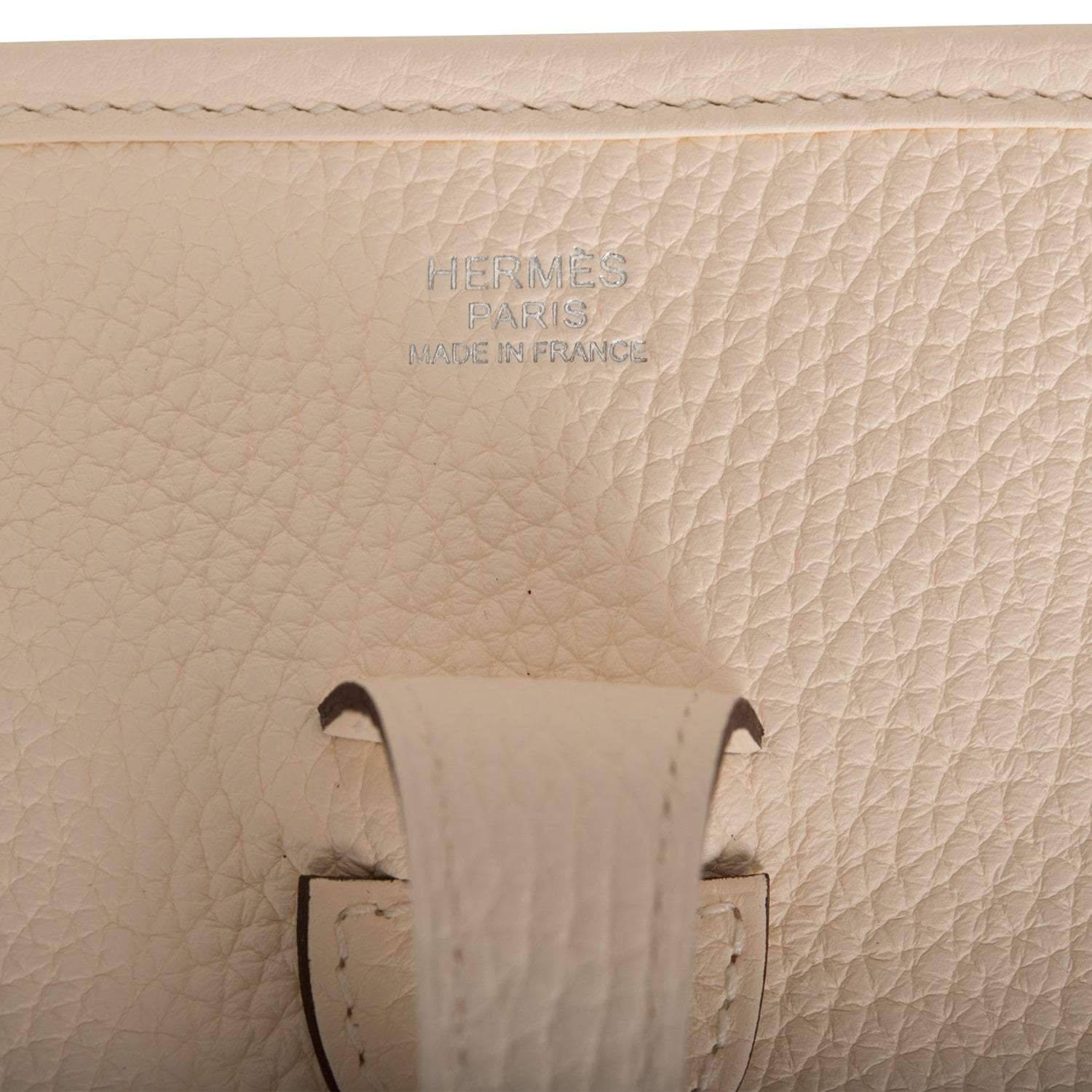 Hermes Nata Clemence Evelyne III PM Bag Palladium Hardware