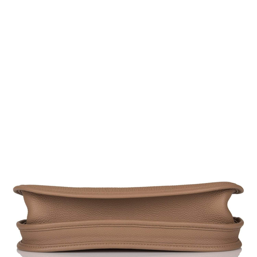 Hermes Beige de Weimar Clemence Evelyne III PM Bag Palladium Hardware