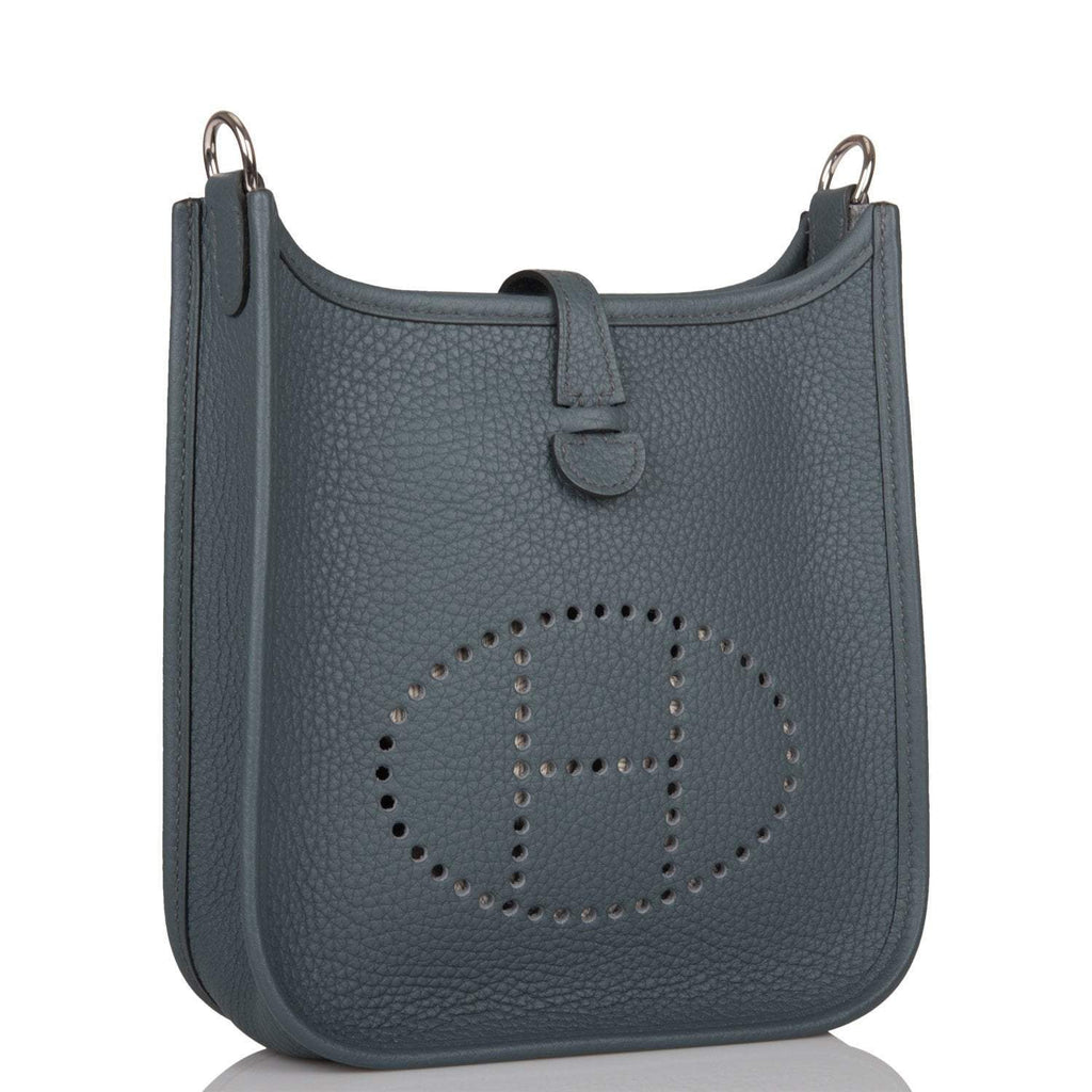 Hermes Bleu Orage Clemence Evelyne TPM Bag Palladium Hardware