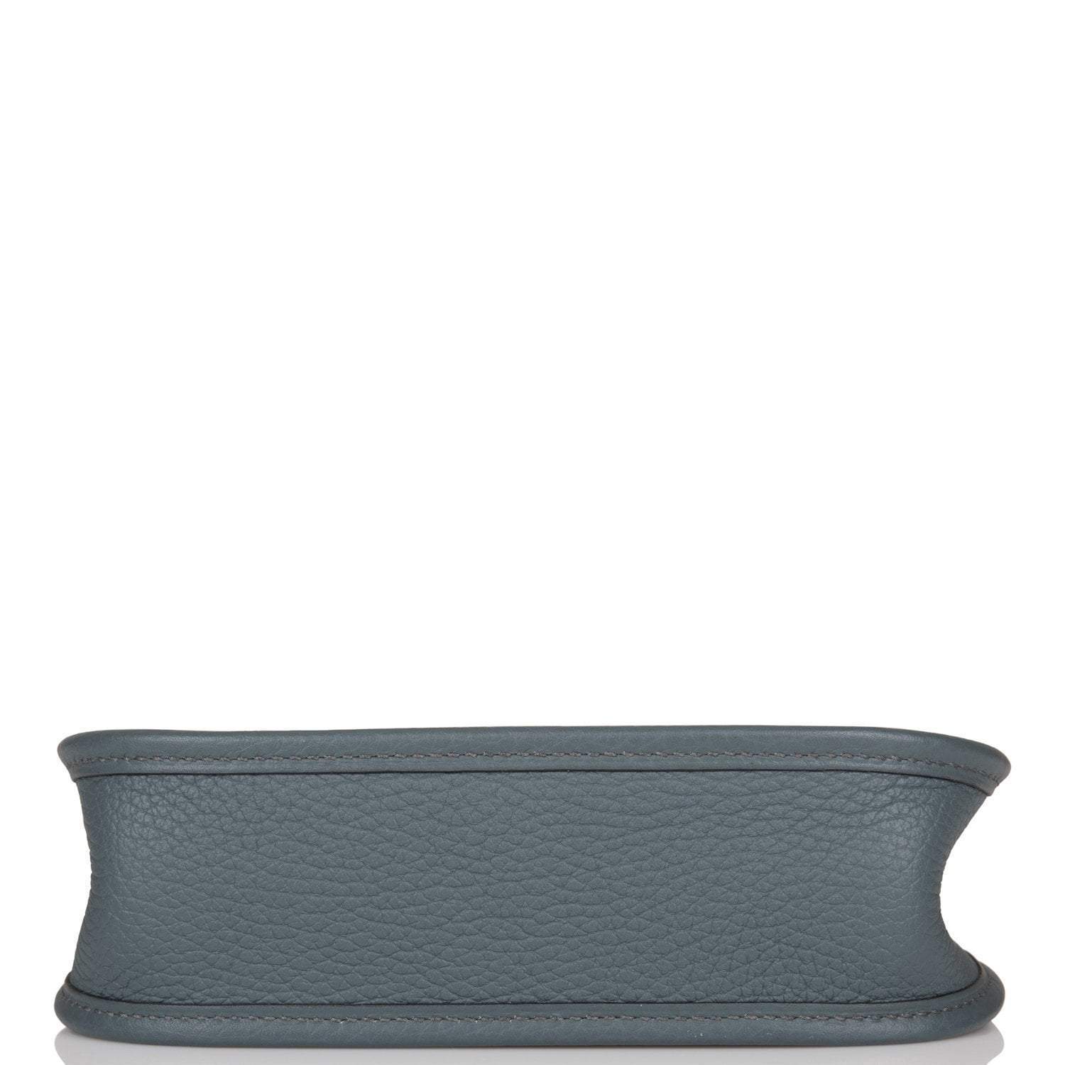 Hermes Bleu Orage Clemence Evelyne TPM Bag Palladium Hardware