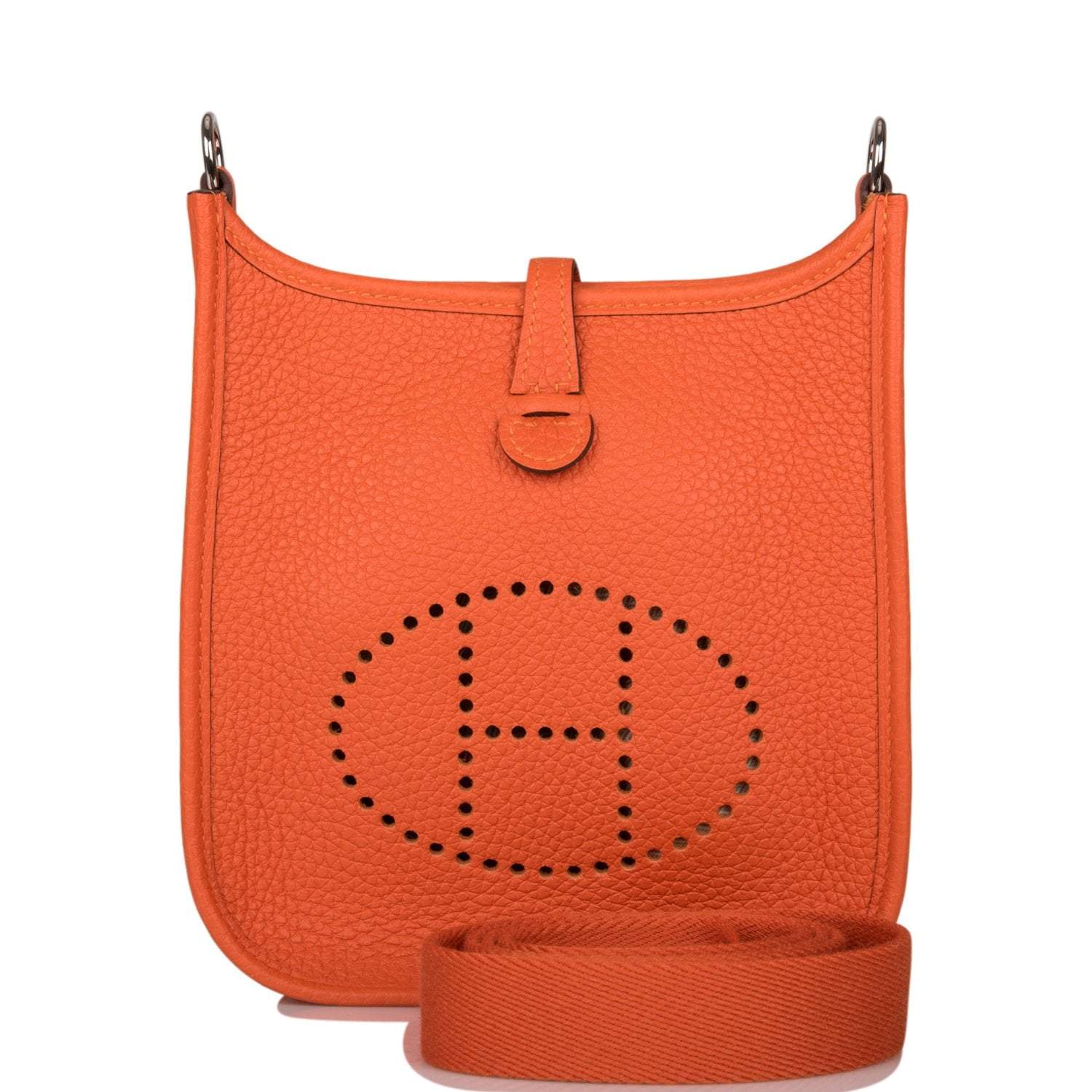 Hermes Feu Clemence Evelyne TPM Bag Palladium Hardware