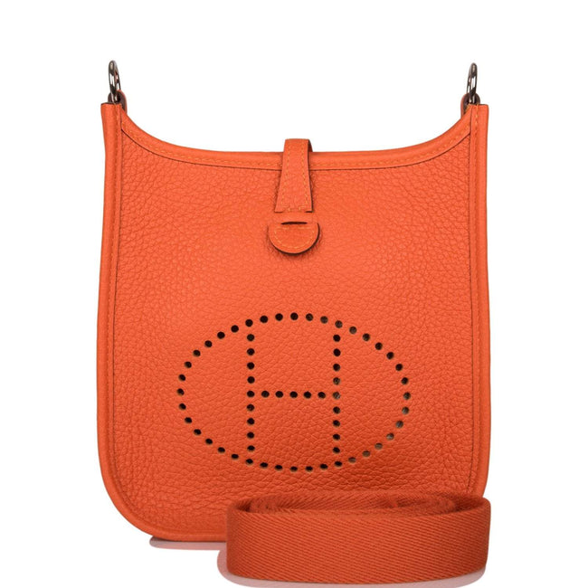 Hermes Feu Clemence Evelyne TPM Bag Palladium Hardware Hover Image