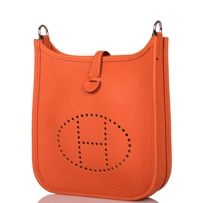 Hermes Feu Clemence Evelyne TPM Bag Palladium Hardware Main Image