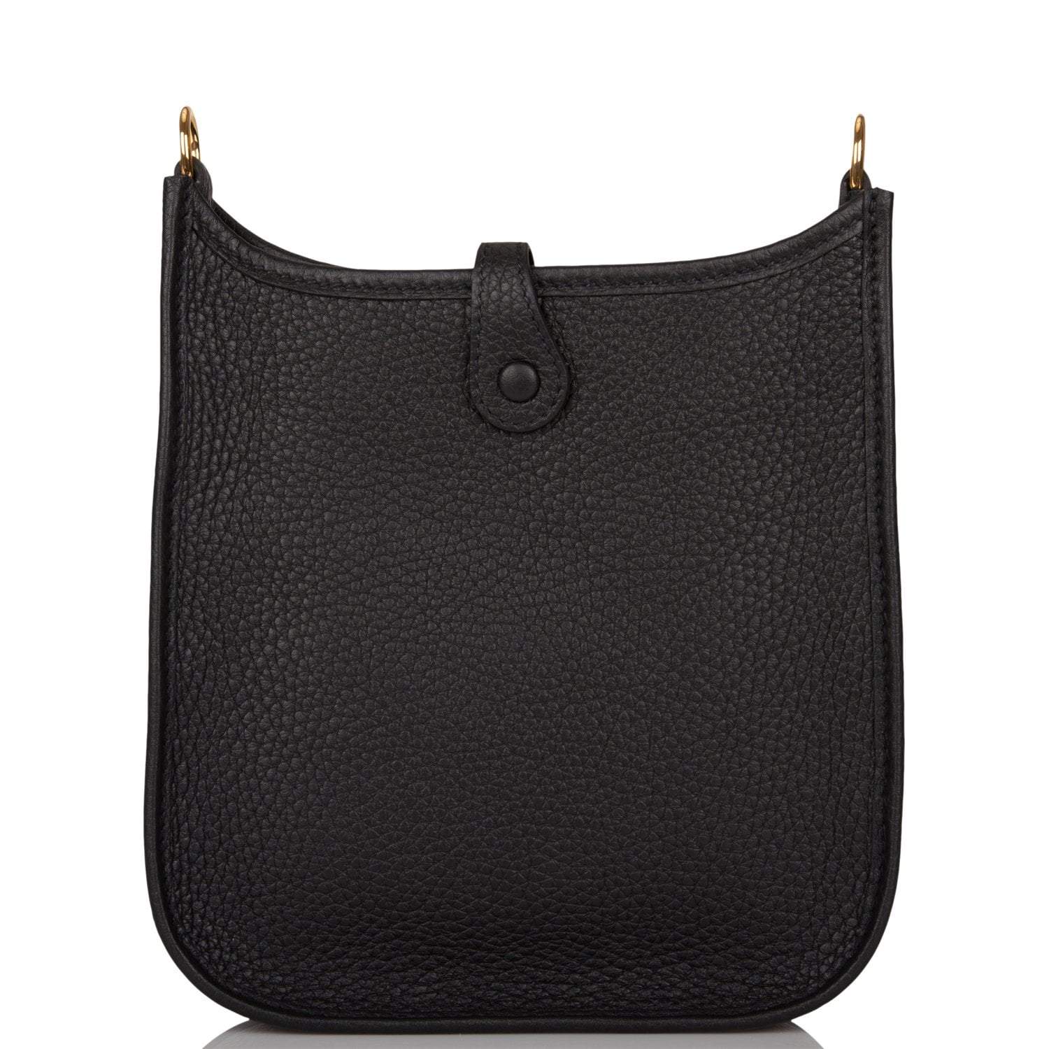 Hermes Black Clemence Evelyne TPM Bag Gold Hardware