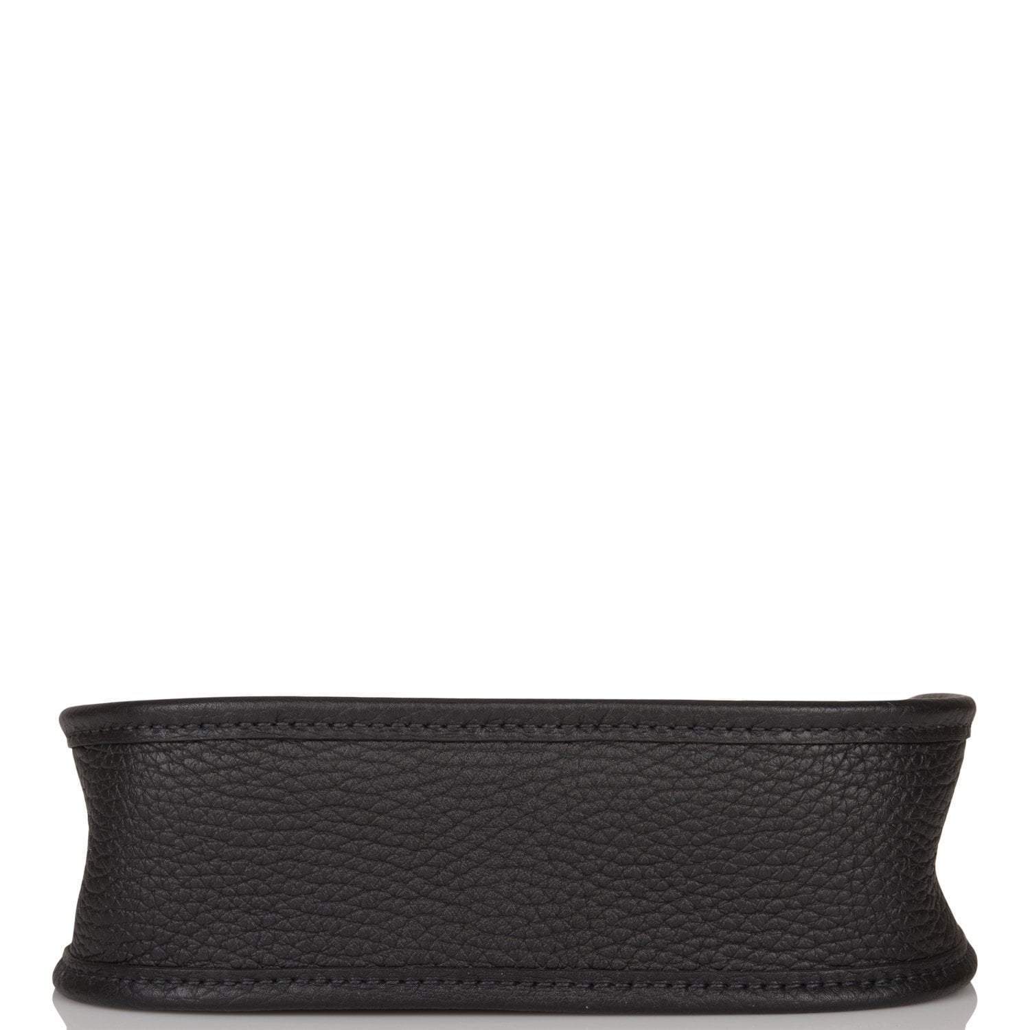 Hermes Black Clemence Evelyne TPM Bag Gold Hardware