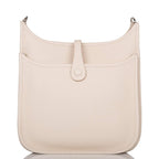 Hermes Craie Clemence Evelyne III PM Bag Palladium Hardware