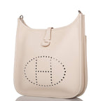 Hermes Craie Clemence Evelyne III PM Bag Palladium Hardware