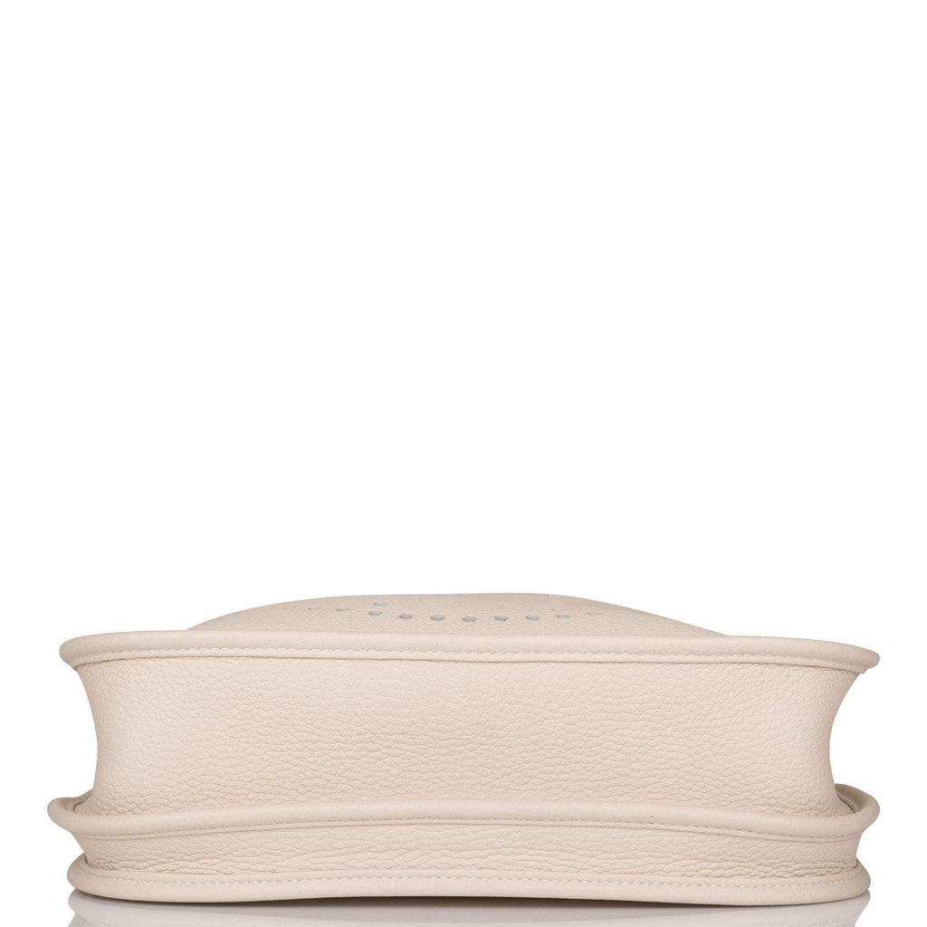 Hermes Craie Clemence Evelyne III PM Bag Palladium Hardware