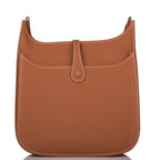 Hermes Gold Clemence Evelyne III PM Bag Palladium Hardware