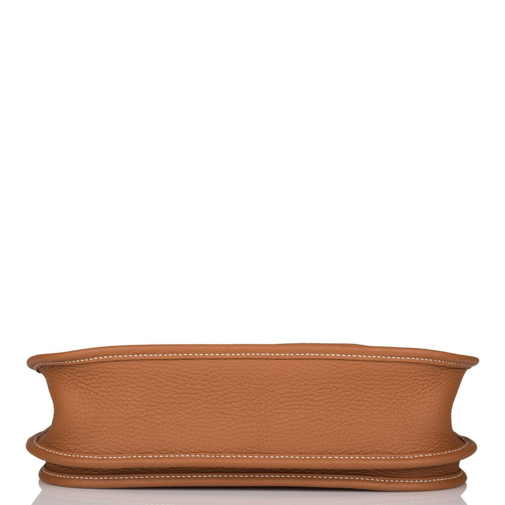 Hermes Gold Clemence Evelyne III PM Bag Gold Hardware