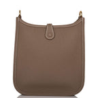 Hermes Evelyne TPM Etoupe Clemence Bag Gold Hardware