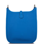 Hermes Bleu Zellige Clemence Evelyne TPM Bag Palladium Hardware