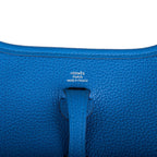 Hermes Bleu Zellige Clemence Evelyne TPM Bag Palladium Hardware