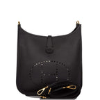 Hermes Evelyne III PM Black Clemence Gold Hardware