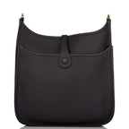 Hermes Evelyne III PM Black Clemence Gold Hardware