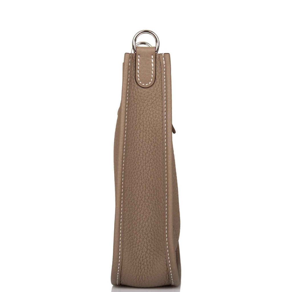 Hermes Evelyne TPM Etoupe Clemence Bag Palladium Hardware