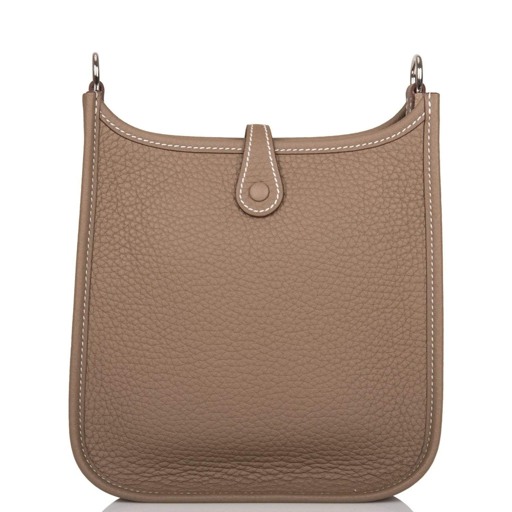Hermes Evelyne TPM Etoupe Clemence Bag Palladium Hardware