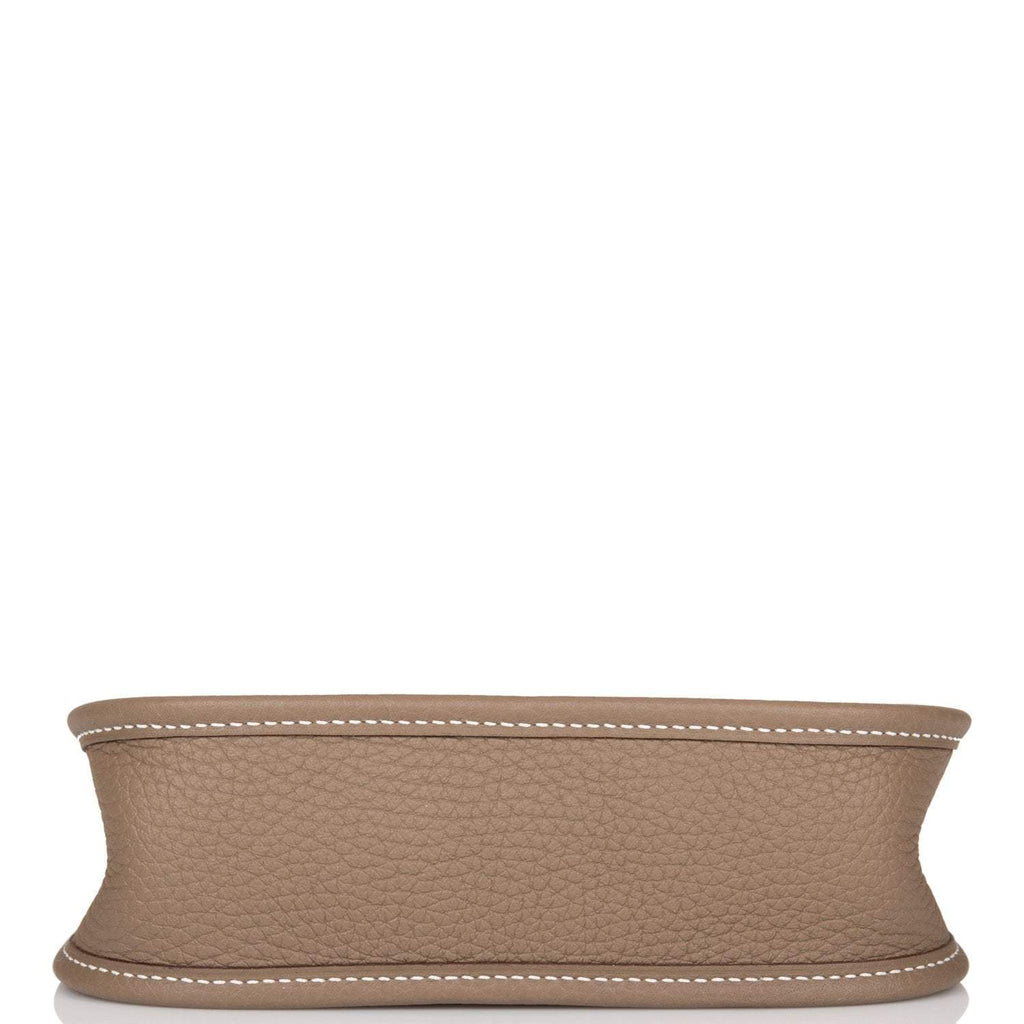 Hermes Evelyne TPM Etoupe Clemence Bag Palladium Hardware