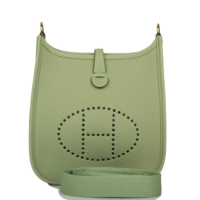 Hermes Evelyne TPM Vert Criquet Clemence Gold Hardware Hover Image