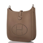 Hermes Evelyne TPM Etoupe Clemence Bag Palladium Hardware