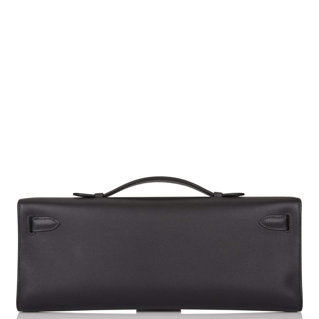 Hermes Black Swift Kelly Cut Palladium Hardware