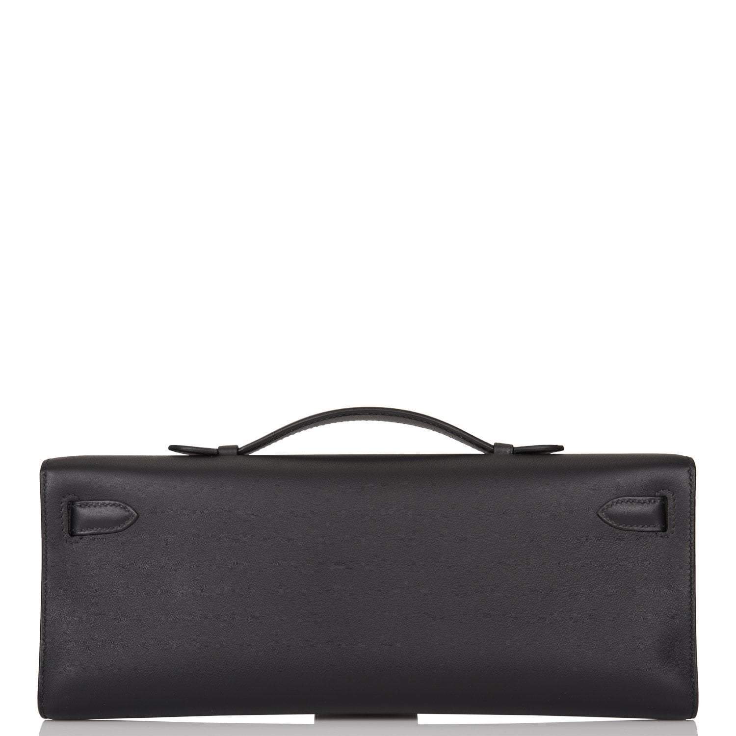 Hermes Black Swift Kelly Cut Palladium Hardware