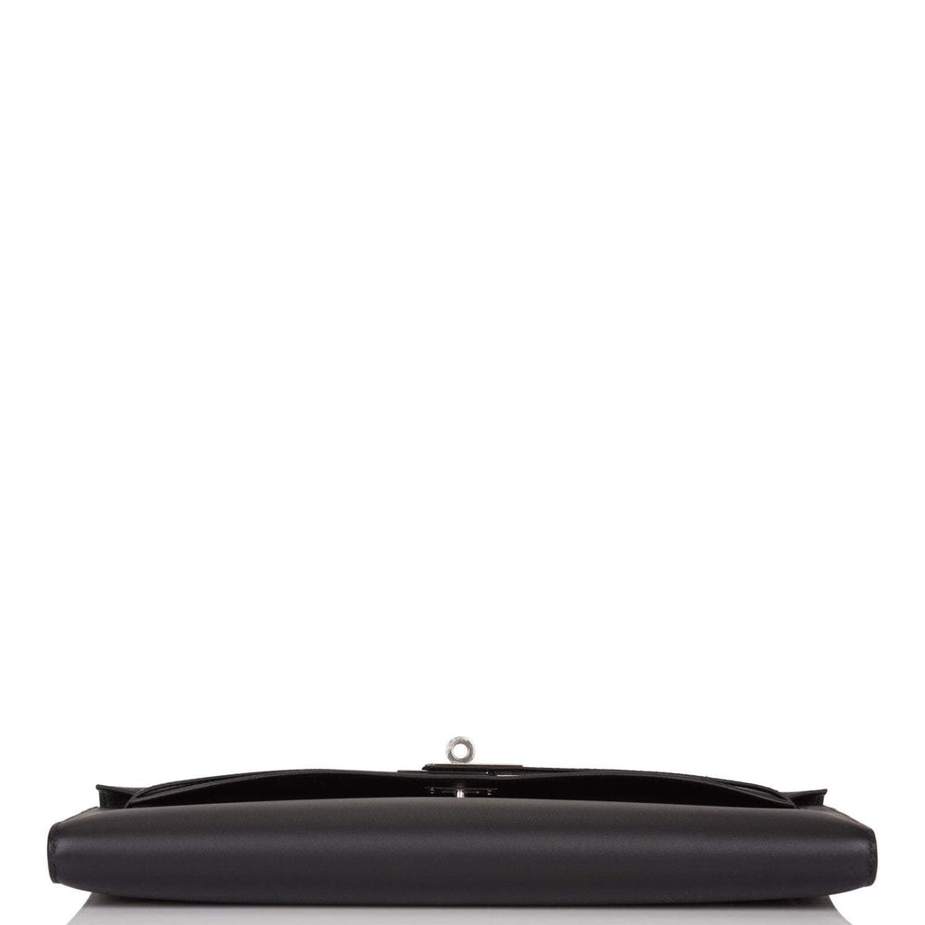 Hermes Black Swift Kelly Cut Palladium Hardware