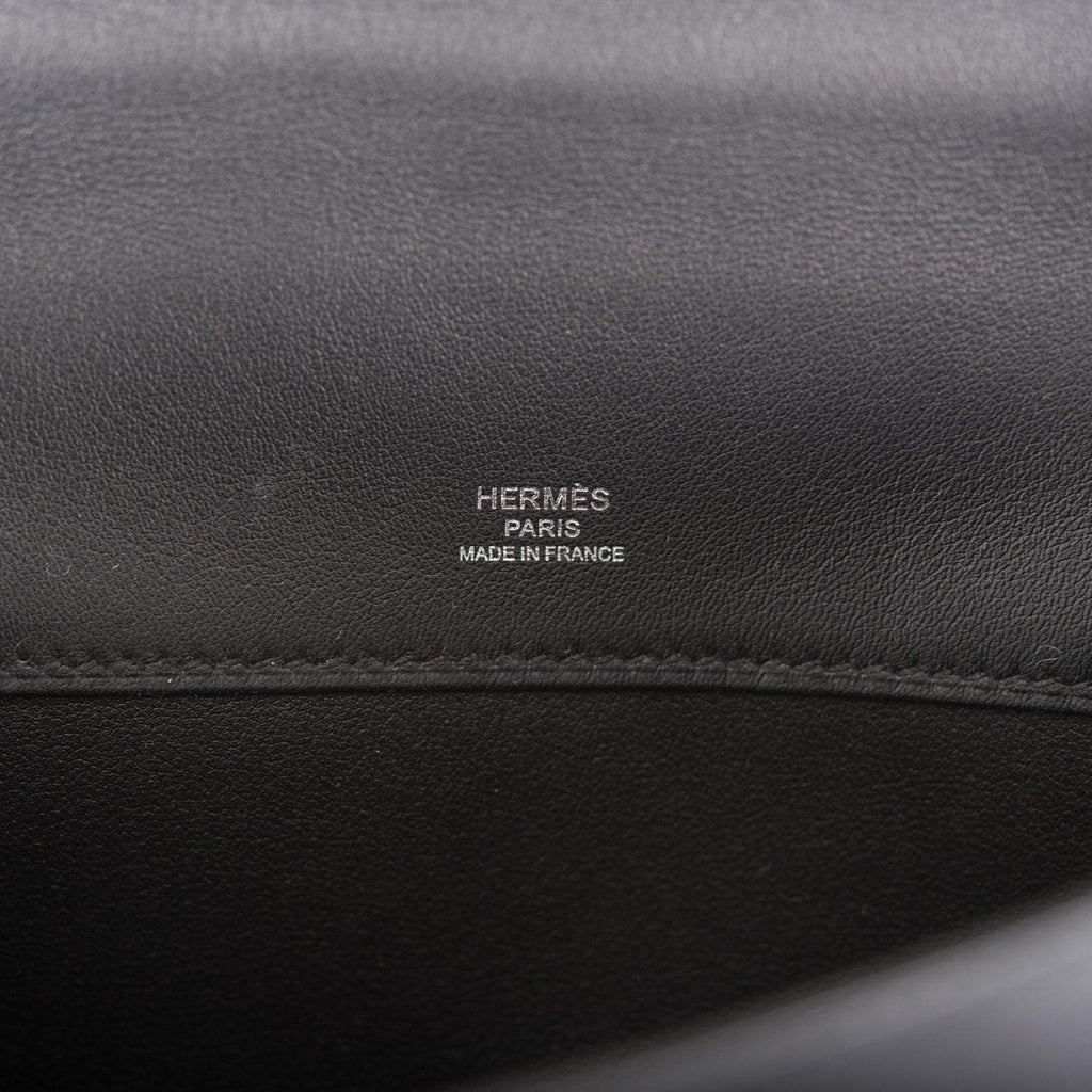 Hermes Black Swift Kelly Cut Palladium Hardware